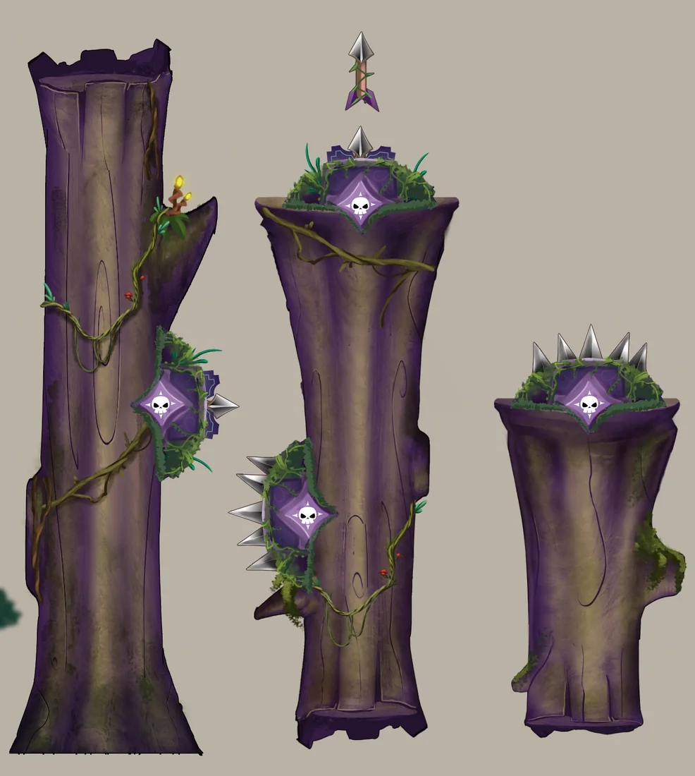 Mystic Forest gameplay environment with traps.